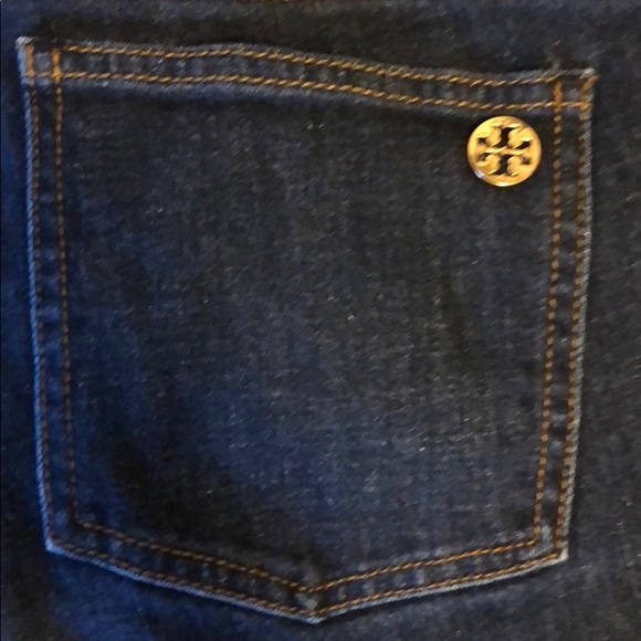 Tory Burch Super Skinny Jean Dark Wash Size 27 - Picture 5 of 5